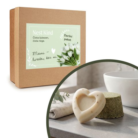 Materinski paket zelena mehkoba, 2 izdelka