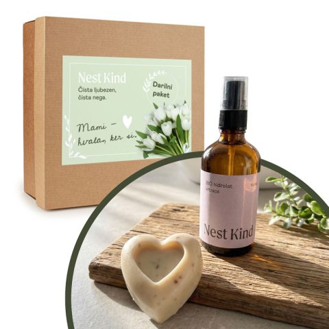 Materinski paket rožna harmonija, 2 izdelka